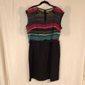 Alyx Printed Stripe Dress With Belt